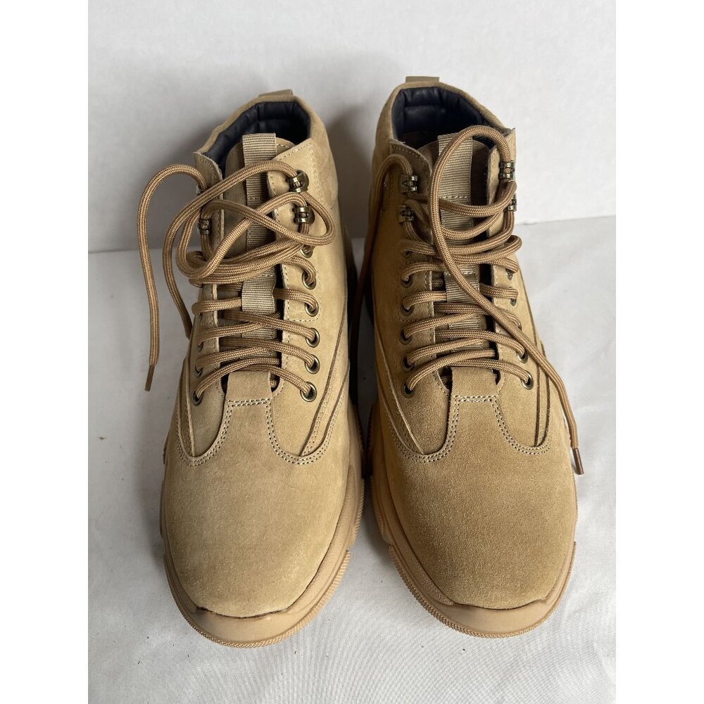 CALTO Men's‎ Invisible 2.9" Height Increasing Elevator Desert Combat Style Boots
